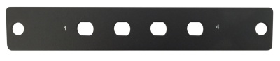 Адаптерная панель FC/ST 4 порта для КРС и КРН черная