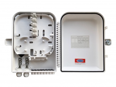 Коробка распределительная FTTH MIA-16A на 16 абонентских портов с гермовводом